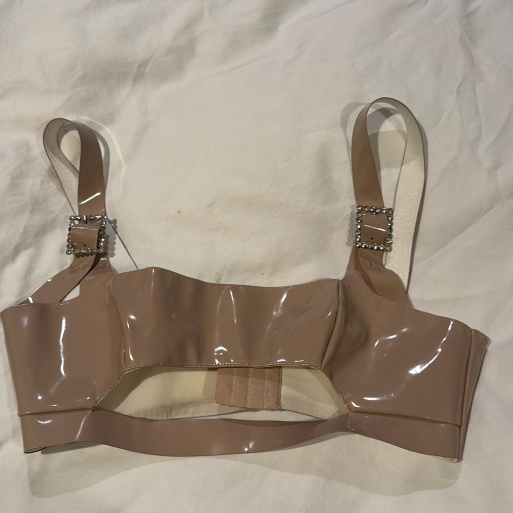 For Love and Lemons High Roller latex cutout top